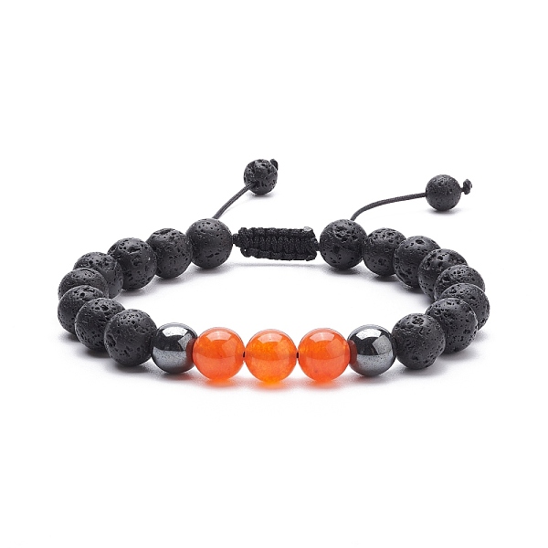 PandaHall Natural Malaysia Jade(Dyed) & Lava Rock & Synthetic Hematite Braided Bead Bracelet, Essential Oil Gemstone Jewelry for Women..., Orange
PandaHall Natural Malaysia Jade(Dyed) & Lava Rock & Synthetic Hematite Braided Bead Bracelet, Essential Oil Gemstone Jewelry for Women..., Orange