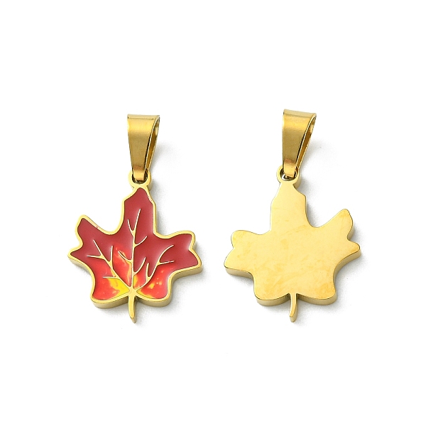 PandaHall Ion Plating(IP) 304 Stainless Steel Manual Polishing Pendants, with Enamel and 201 Stainless Steel Clasp, Maple Leaf Charms...
PandaHall Ion Plating(IP) 304 Stainless Steel Manual Polishing Pendants, with Enamel and 201 Stainless Steel Clasp, Maple Leaf Charms...