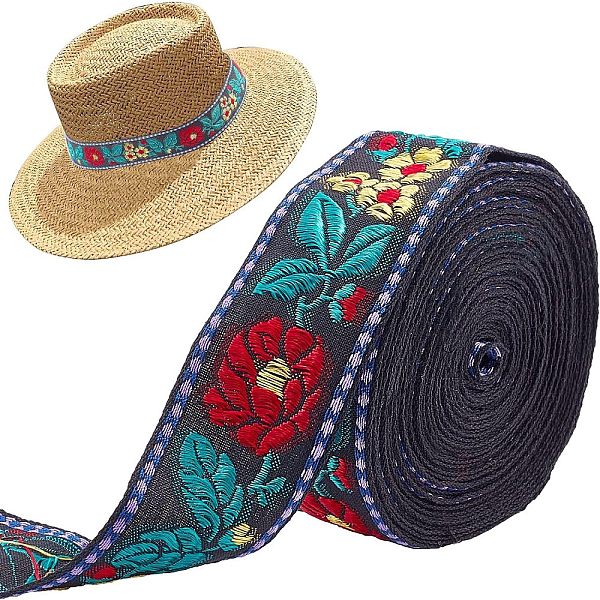 PandaHall FINGERINSPIRE 5 Yards 30mm Teal Jacquard Ribbon Trim Yellow & Red Floral Embroidery Trim Cotton Vintage Jacquard Ribbon Sewing..., Cyan
PandaHall FINGERINSPIRE 5 Yards 30mm Teal Jacquard Ribbon Trim Yellow & Red Floral Embroidery Trim Cotton Vintage Jacquard Ribbon Sewing..., Cyan