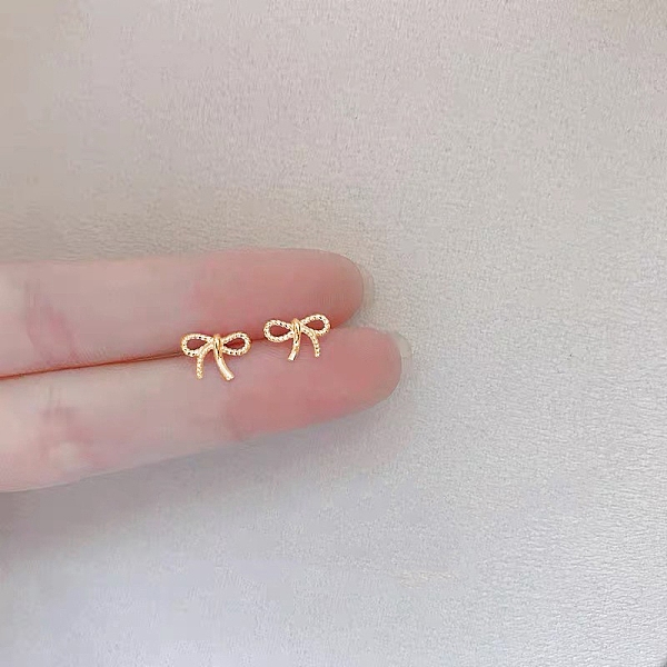 PandaHall Alloy Earrings for Women, with 925 Sterling Silver Pin, Bowknot, 10mm Alloy Bowknot
PandaHall Alloy Earrings for Women, with 925 Sterling Silver Pin, Bowknot, 10mm Alloy Bowknot