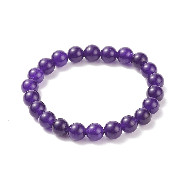 PandaHall Natural Jade Beaded Stretch Bracelet, Dyed, Round, Purple, 2 inch(5cm), Beads: 8mm, about 22pcs/strand Jade Purple
PandaHall Natural Jade Beaded Stretch Bracelet, Dyed, Round, Purple, 2 inch(5cm), Beads: 8mm, about 22pcs/strand Jade Purple