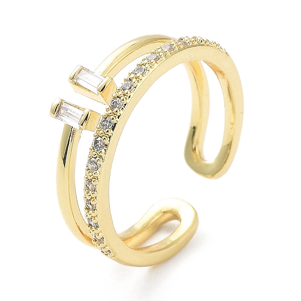PandaHall Rack Plating Brass Micro Pave Clear Cubic Zirconia Cuff Rings, Wide Band Open Ring for Women, Long-Lasting Plated, Golden, US Size...
PandaHall Rack Plating Brass Micro Pave Clear Cubic Zirconia Cuff Rings, Wide Band Open Ring for Women, Long-Lasting Plated, Golden, US Size...
