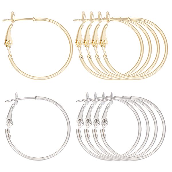 PandaHall Beebeecraft 24Pcs 2 Colors Brass Hoop Earring Findings, Ear Wire, Ring, Real Gold Plated & Real Platinum Plated, 21 Gauge...
PandaHall Beebeecraft 24Pcs 2 Colors Brass Hoop Earring Findings, Ear Wire, Ring, Real Gold Plated & Real Platinum Plated, 21 Gauge...