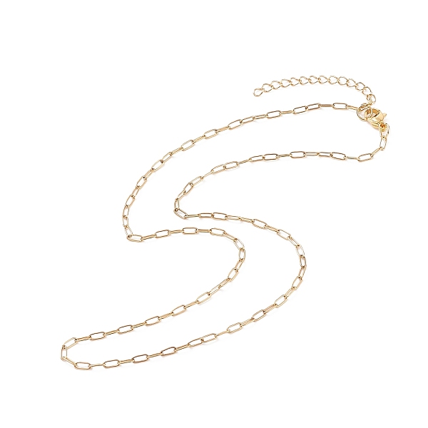 PandaHall 304 Stainless Steel Paperclip Chains Necklace for Women, Golden, 17.44 inch(44.3cm) 304 Stainless Steel
PandaHall 304 Stainless Steel Paperclip Chains Necklace for Women, Golden, 17.44 inch(44.3cm) 304 Stainless Steel