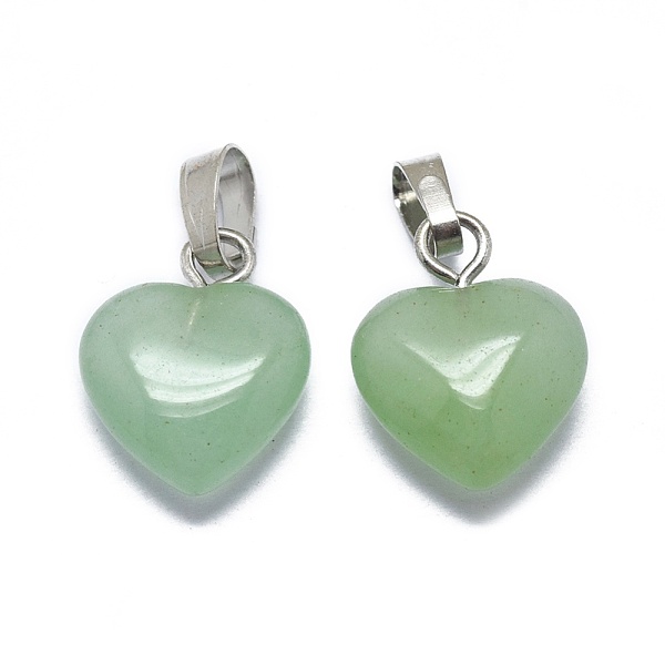 PandaHall Natural Green Aventurine Charms, with Platinum Tone Brass Findings, Heart, 12.5~13x10x3~5mm, Hole: 2.5x4.5mm Green Aventurine...
PandaHall Natural Green Aventurine Charms, with Platinum Tone Brass Findings, Heart, 12.5~13x10x3~5mm, Hole: 2.5x4.5mm Green Aventurine...