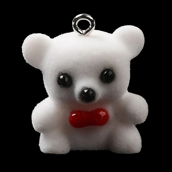 PandaHall Flocky Resin Pendants, Bear Charms with Platinum Plated Iron Loops, White, 25x20x13.5mm, Hole: 2mm Iron+Resin Bear White
PandaHall Flocky Resin Pendants, Bear Charms with Platinum Plated Iron Loops, White, 25x20x13.5mm, Hole: 2mm Iron+Resin Bear White