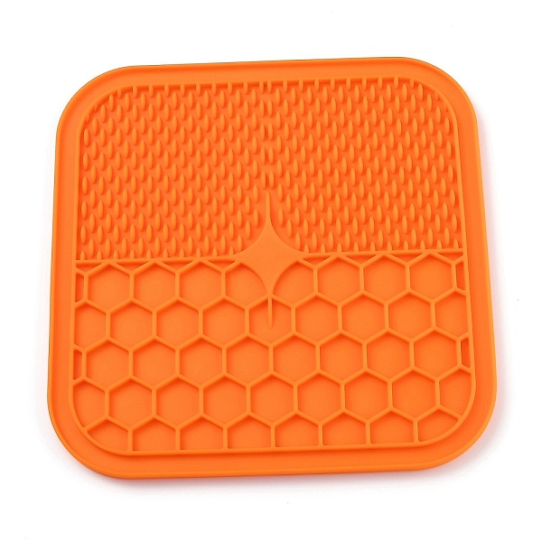 PandaHall Silicone Dog Lick Mat, with Suction Cups, Slow Feeder Dog Bowls, for Dog Anxiety Relief, Square, Orange, 210x210x7mm Silicone...
PandaHall Silicone Dog Lick Mat, with Suction Cups, Slow Feeder Dog Bowls, for Dog Anxiety Relief, Square, Orange, 210x210x7mm Silicone...