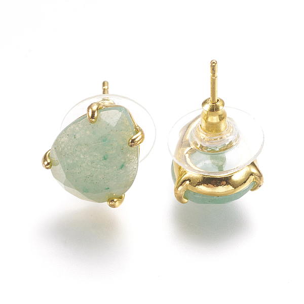 PandaHall Natural Green Aventurine Stud Earrings, with Golden Tone Brass Findings, Faceted Teardrop, 13.5~14x10.5mm, Pin: 0.8mm Green...
PandaHall Natural Green Aventurine Stud Earrings, with Golden Tone Brass Findings, Faceted Teardrop, 13.5~14x10.5mm, Pin: 0.8mm Green...