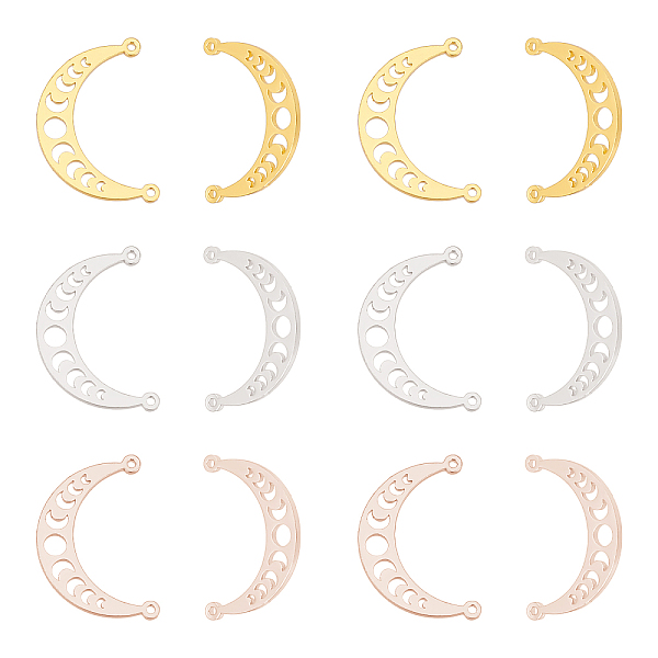 PandaHall Unicraftale 12Pcs 3 Colors 304 Stainless Steel Pendants, Moon Phase Charms, Mixed Color, 14x21.5x1mm, Hole: 1mm, 4pcs/color 304...
PandaHall Unicraftale 12Pcs 3 Colors 304 Stainless Steel Pendants, Moon Phase Charms, Mixed Color, 14x21.5x1mm, Hole: 1mm, 4pcs/color 304...