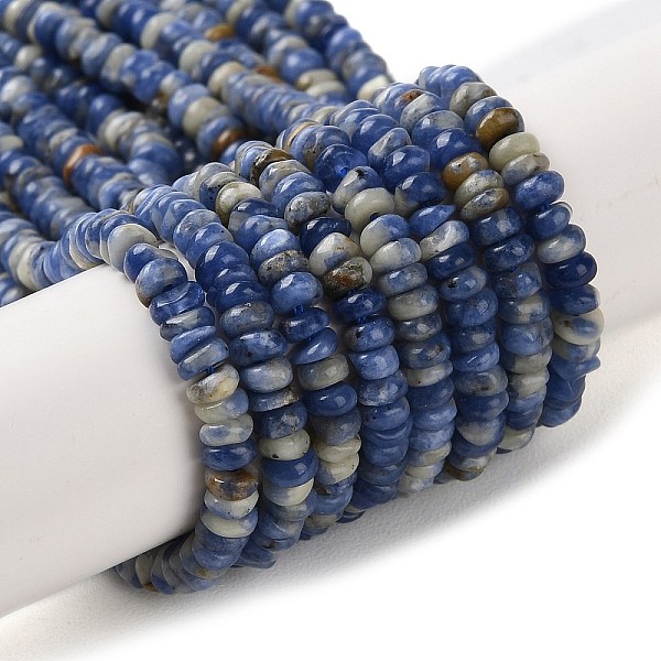 PandaHall Natural Sodalite Beads Strands, Rondelle, 4x2mm, Hole: 0.8mm, about 173~177pcs/strand, 15.39~15.67''(39.1~39.8cm) Sodalite...
PandaHall Natural Sodalite Beads Strands, Rondelle, 4x2mm, Hole: 0.8mm, about 173~177pcs/strand, 15.39~15.67''(39.1~39.8cm) Sodalite...