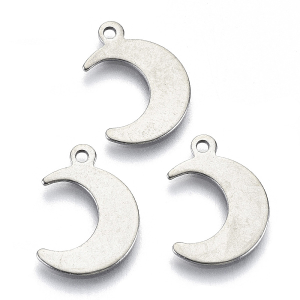 PandaHall 201 Stainless Steel Pendants, Laser Cut, Moon, Stainless Steel Color, 16x11x0.7mm, Hole: 1.2mm 201 Stainless Steel Moon
PandaHall 201 Stainless Steel Pendants, Laser Cut, Moon, Stainless Steel Color, 16x11x0.7mm, Hole: 1.2mm 201 Stainless Steel Moon