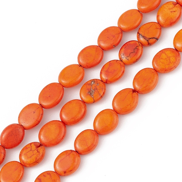 PandaHall Natural Turpuoise Beads Strands, Dyed, Flat Oval, Orange Red, 9x7~8x3~4mm, Hole: 0.6mm, about 43pcs/strand, 15.35''~15.71''...
PandaHall Natural Turpuoise Beads Strands, Dyed, Flat Oval, Orange Red, 9x7~8x3~4mm, Hole: 0.6mm, about 43pcs/strand, 15.35''~15.71''...