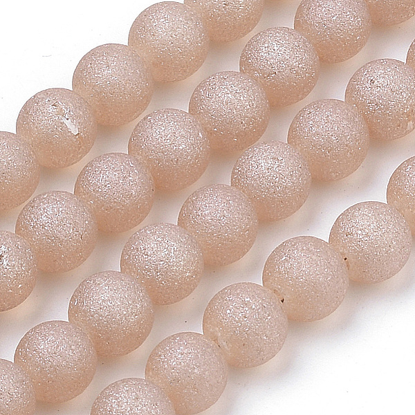 PandaHall Electroplate Glass Beads Strands, Frosted, Round, PeachPuff, 4mm, Hole: 1mm, about 100pcs/strand, 15.7 inch Glass Round Brown
PandaHall Electroplate Glass Beads Strands, Frosted, Round, PeachPuff, 4mm, Hole: 1mm, about 100pcs/strand, 15.7 inch Glass Round Brown