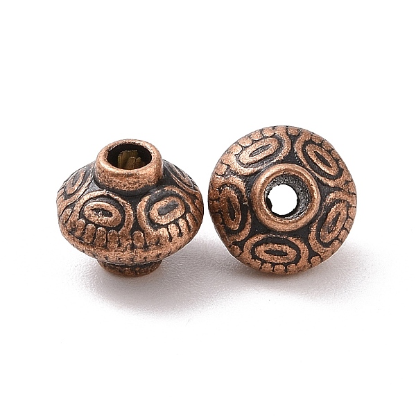 PandaHall Tibetan Style Alloy Spacer Beads, Cadmium Free & Nickel Free & Lead Free, Red Copper, 5.4x6.3mm, Hole: 1mm Alloy Bicone
PandaHall Tibetan Style Alloy Spacer Beads, Cadmium Free & Nickel Free & Lead Free, Red Copper, 5.4x6.3mm, Hole: 1mm Alloy Bicone