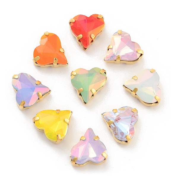 PandaHall Heart Opal Sew On Rhinestones, Multi-Strand Links, K9 Glass Rhinestone with Brass Prong Settings, Mixed Color, Golden, 12x12.5x6mm..., Multicolor
PandaHall Heart Opal Sew On Rhinestones, Multi-Strand Links, K9 Glass Rhinestone with Brass Prong Settings, Mixed Color, Golden, 12x12.5x6mm..., Multicolor