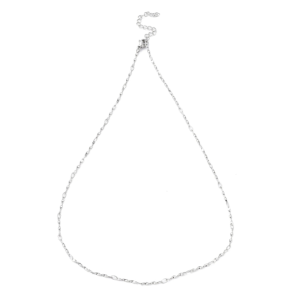PandaHall 304 Stainless Steel Twist Bar Link Chain Necklaces, Stainless Steel Color, 17.56 inch(44.6cm) 304 Stainless Steel
PandaHall 304 Stainless Steel Twist Bar Link Chain Necklaces, Stainless Steel Color, 17.56 inch(44.6cm) 304 Stainless Steel