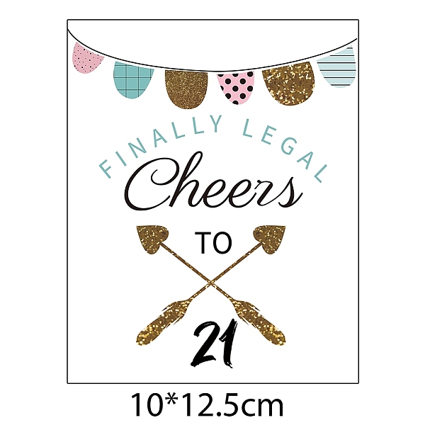 PandaHall Coated Paper Adhesive Sticker, Wine Bottle Adhesive Label, Birthday Theme, Rectangle, White, 12.5x10cm Paper Arrow White
PandaHall Coated Paper Adhesive Sticker, Wine Bottle Adhesive Label, Birthday Theme, Rectangle, White, 12.5x10cm Paper Arrow White