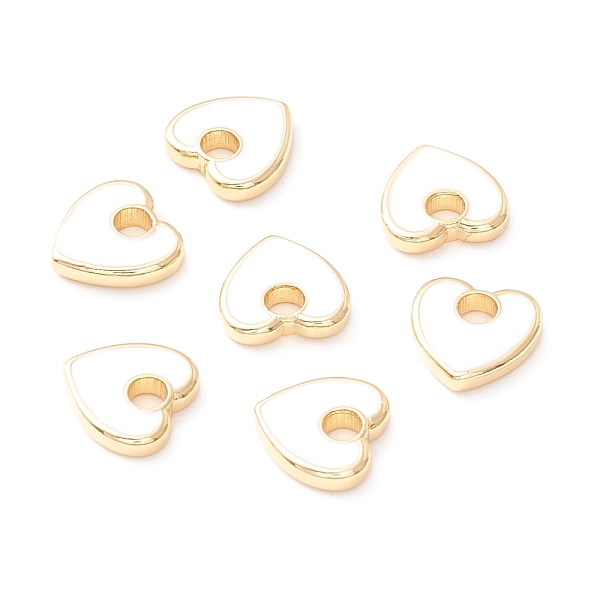 PandaHall Rack Plating Eco-friendly Brass Enamel Charms, Long-Lasting Plated, Real 18K Gold Plated, Cadmium Free & Nickel Free & Lead Free..., White
PandaHall Rack Plating Eco-friendly Brass Enamel Charms, Long-Lasting Plated, Real 18K Gold Plated, Cadmium Free & Nickel Free & Lead Free..., White