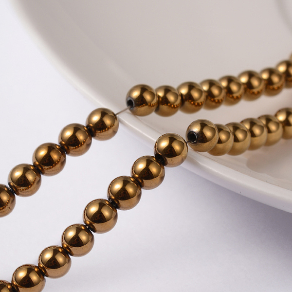 PandaHall Non-Magnetic Synthetic Hematite Beads Strands, Round, Gold, 4mm, Hole: 1mm, about 100pcs/strand, 15.7 inch Non-magnetic Hematite...
PandaHall Non-Magnetic Synthetic Hematite Beads Strands, Round, Gold, 4mm, Hole: 1mm, about 100pcs/strand, 15.7 inch Non-magnetic Hematite...