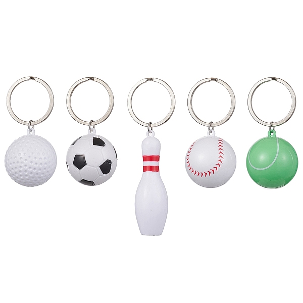 PandaHall ABS Plastic Sports Ball Theme Pendants Keychains, with Iron Split Key Rings, Mixed Shapes, 6.2~9.4cm, pendants..., Multicolor
PandaHall ABS Plastic Sports Ball Theme Pendants Keychains, with Iron Split Key Rings, Mixed Shapes, 6.2~9.4cm, pendants..., Multicolor