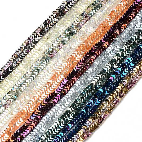 PandaHall Electroplate Transparent Glass Beads Strands, Arrow, Mixed Color, 5x6x3.5mm, Hole: 0.8mm, about 190pcs/strand, 26.38 inch(67cm)...
PandaHall Electroplate Transparent Glass Beads Strands, Arrow, Mixed Color, 5x6x3.5mm, Hole: 0.8mm, about 190pcs/strand, 26.38 inch(67cm)...