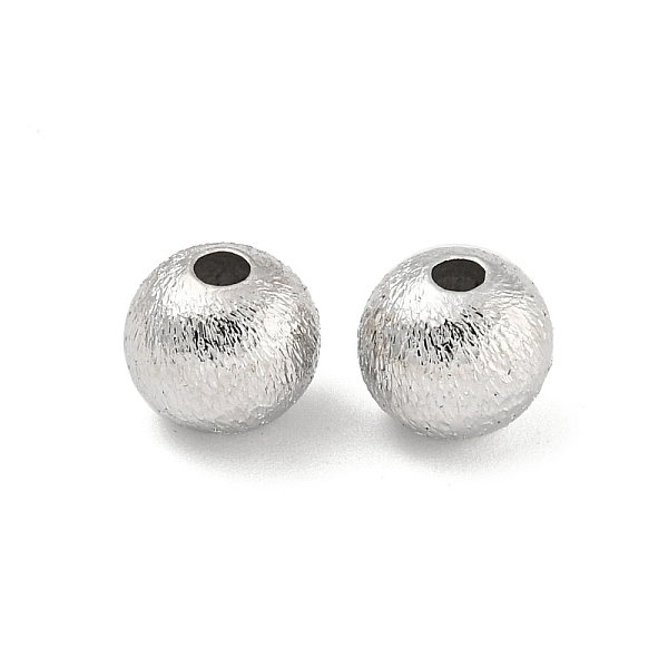 PandaHall Brass Textured Beads, Round, Real Platinum Plated, 8x7mm, Hole: 2.5mm Brass Round
PandaHall Brass Textured Beads, Round, Real Platinum Plated, 8x7mm, Hole: 2.5mm Brass Round