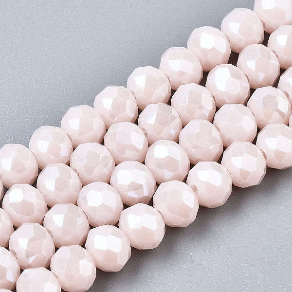 PandaHall Electroplate Glass Beads Strands, Pearl Luster Plated, Faceted, Rondelle, Misty Rose, 3x2mm, Hole: 0.8mm, about 145~150pcs/strand...
PandaHall Electroplate Glass Beads Strands, Pearl Luster Plated, Faceted, Rondelle, Misty Rose, 3x2mm, Hole: 0.8mm, about 145~150pcs/strand...