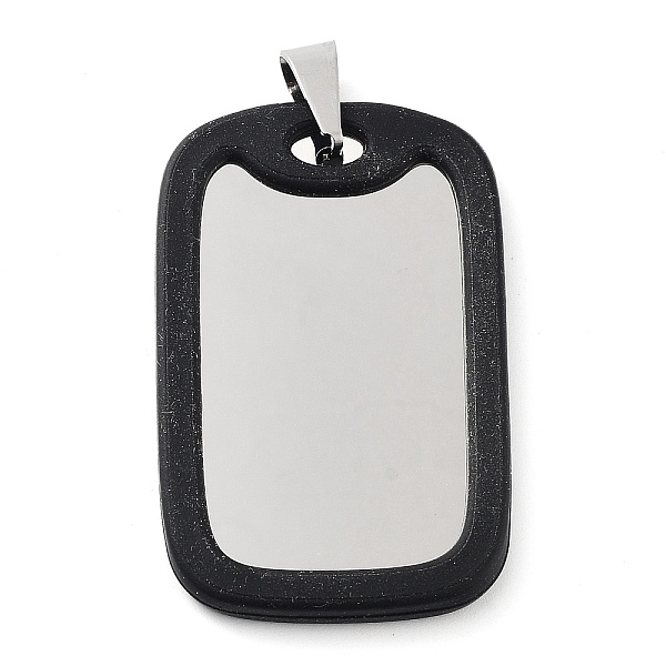 PandaHall 304 Stainless Steel Big Pendants, Rectangle Charms, Stainless Steel Color & Black, 52x31.50x3.80mm, Hole: 5x6.5mm 304 Stainless...
PandaHall 304 Stainless Steel Big Pendants, Rectangle Charms, Stainless Steel Color & Black, 52x31.50x3.80mm, Hole: 5x6.5mm 304 Stainless...