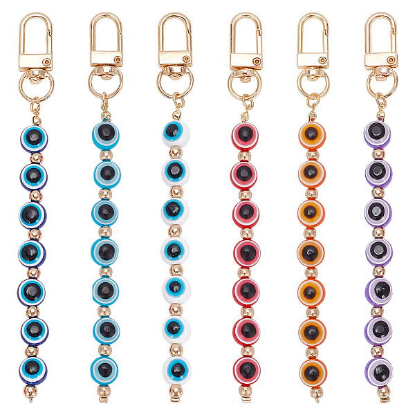 PandaHall WADORN 6Pcs 6 Colors Evil Eye Resin Round Tassel Pendant Decorations, with Golden Tone Alloy Clasps, Mixed Color, 14.2cm..., Multicolor
PandaHall WADORN 6Pcs 6 Colors Evil Eye Resin Round Tassel Pendant Decorations, with Golden Tone Alloy Clasps, Mixed Color, 14.2cm..., Multicolor