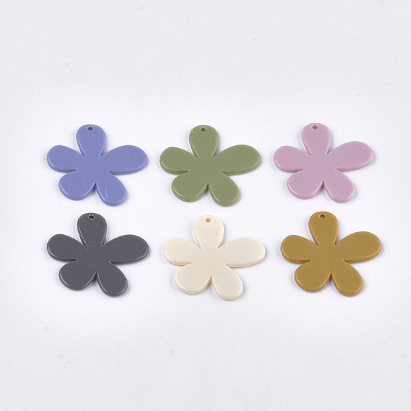 PandaHall Opaque Acrylic Pendants, Flower, Mixed Color, 35x39x3mm, Hole: 2mm Acrylic Flower Multicolor
PandaHall Opaque Acrylic Pendants, Flower, Mixed Color, 35x39x3mm, Hole: 2mm Acrylic Flower Multicolor