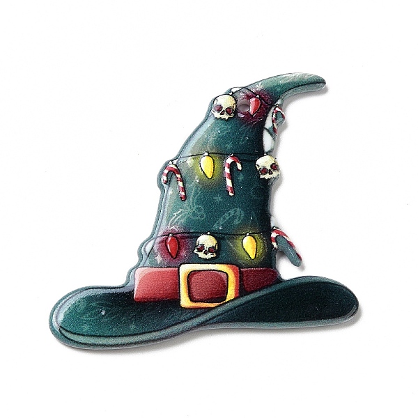 PandaHall Printed Acrylic Pendants, for Christmas, Witch Hat Charm, 40x43x2mm, Hole: 1.8mm Acrylic Hat
PandaHall Printed Acrylic Pendants, for Christmas, Witch Hat Charm, 40x43x2mm, Hole: 1.8mm Acrylic Hat