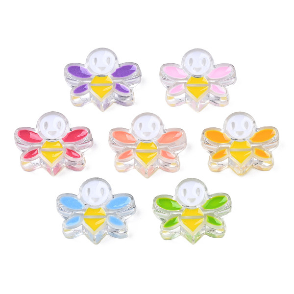 PandaHall Transparent Acrylic Enamel Beads, Bees, Mixed Color, 22x27x8mm, Hole: 3mm Acrylic Bees Multicolor
PandaHall Transparent Acrylic Enamel Beads, Bees, Mixed Color, 22x27x8mm, Hole: 3mm Acrylic Bees Multicolor