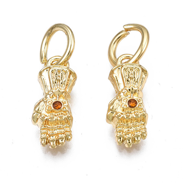 PandaHall Rack Plating Alloy Pendants, with Topaz Rhinestone, Cadmium Free & Nickel Free & Lead Free, Palm, Light Gold, 17x7x6mm, Hole: 6mm..., Yellow
PandaHall Rack Plating Alloy Pendants, with Topaz Rhinestone, Cadmium Free & Nickel Free & Lead Free, Palm, Light Gold, 17x7x6mm, Hole: 6mm..., Yellow