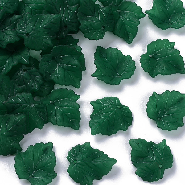 PandaHall Autumn Theme Transparent Frosted Acrylic Pendants, Maple Leaf, Dark Green, 24x22.5x3mm, Hole: 1mm, about 962pcs/500g Acrylic Leaf
PandaHall Autumn Theme Transparent Frosted Acrylic Pendants, Maple Leaf, Dark Green, 24x22.5x3mm, Hole: 1mm, about 962pcs/500g Acrylic Leaf