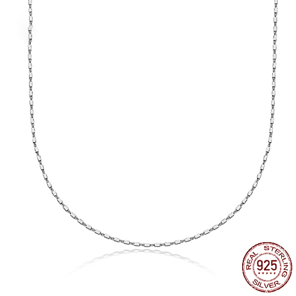 PandaHall 925 Sterling Silver Chain Necklace, Platinum, 15.75 inch(40cm) Sterling Silver
PandaHall 925 Sterling Silver Chain Necklace, Platinum, 15.75 inch(40cm) Sterling Silver