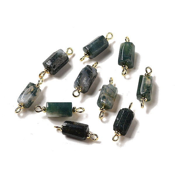 PandaHall Natural Moss Agate Connector Charms, Faceted Column Links with Real 18K Gold Plated Brass Double Loops, 21~23x6.5~7x6.5~7mm, Hole...
PandaHall Natural Moss Agate Connector Charms, Faceted Column Links with Real 18K Gold Plated Brass Double Loops, 21~23x6.5~7x6.5~7mm, Hole...