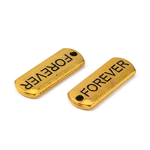 PandaHall Tibetan Style Alloy Rectangle Pendants, with Word Forever, Cadmium Free & Lead Free, Antique Golden, 8x21x2mm, Hole: 2mm, about...
PandaHall Tibetan Style Alloy Rectangle Pendants, with Word Forever, Cadmium Free & Lead Free, Antique Golden, 8x21x2mm, Hole: 2mm, about...