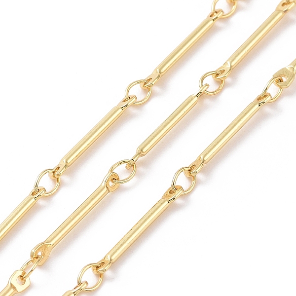 PandaHall Brass Bar Link Chains, Unwelded, with Spool, Cadmium Free & Nickel Free & Lead Free, Real 18K Gold Plated, 14x2x1mm, 3.5x2.5x0.4mm...
PandaHall Brass Bar Link Chains, Unwelded, with Spool, Cadmium Free & Nickel Free & Lead Free, Real 18K Gold Plated, 14x2x1mm, 3.5x2.5x0.4mm...