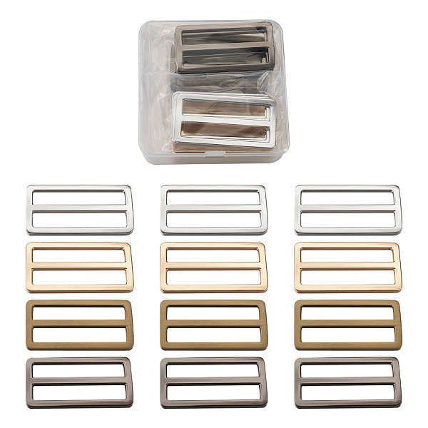 PandaHall Zinc Alloy Buckles, for Strap Leathercraft Bag Belt, Rectangle, Mixed Color, 58x29~30x3.5mm, Inner Diameter: 8.5x50mm, 16pcs/box...
PandaHall Zinc Alloy Buckles, for Strap Leathercraft Bag Belt, Rectangle, Mixed Color, 58x29~30x3.5mm, Inner Diameter: 8.5x50mm, 16pcs/box...