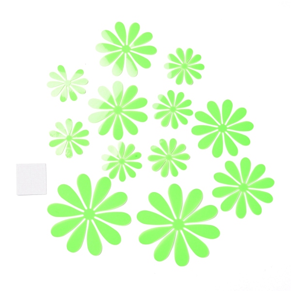 PandaHall 3D Plastic Luminous Wall Stickers, with Adhesive Tape, for Home Living Room Bedroom Wall Decorations, Flower, Lime, 50~100x0.2mm..., Green
PandaHall 3D Plastic Luminous Wall Stickers, with Adhesive Tape, for Home Living Room Bedroom Wall Decorations, Flower, Lime, 50~100x0.2mm..., Green