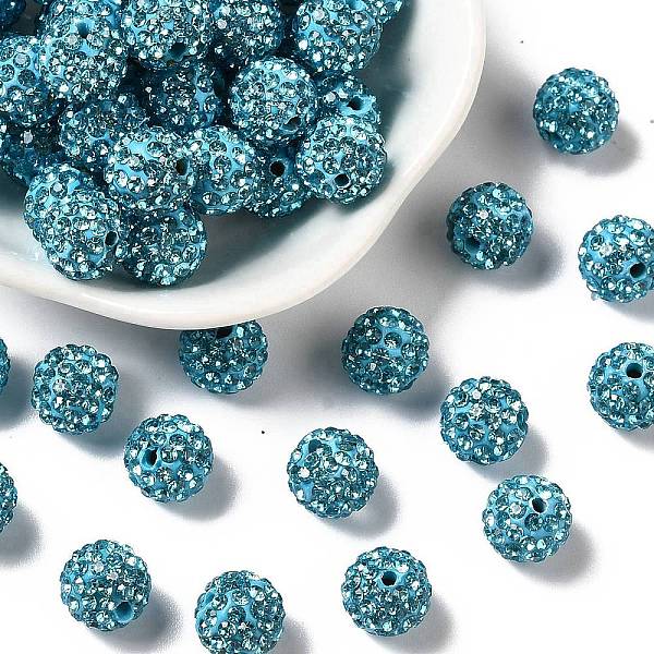 PandaHall Pave Disco Ball Beads, Polymer Clay Rhinestone Beads, Round, Aquamarine, PP13(1.9~2mm), 6 Rows Rhinestone, 10mm, Hole: 1.5mm..., Cyan
PandaHall Pave Disco Ball Beads, Polymer Clay Rhinestone Beads, Round, Aquamarine, PP13(1.9~2mm), 6 Rows Rhinestone, 10mm, Hole: 1.5mm..., Cyan