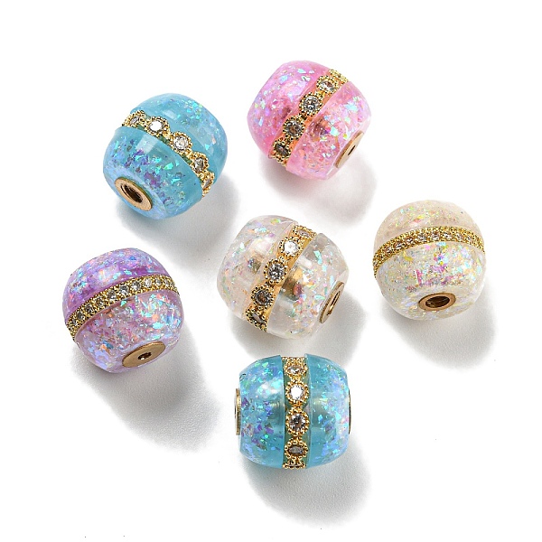 PandaHall Rack Plating Brass Micro Pave Cubic Zirconia with Synthetic Opal Beads, Long-Lasting Plated, Real 18K Gold Plated, Barrel, Mixed..., Multicolor
PandaHall Rack Plating Brass Micro Pave Cubic Zirconia with Synthetic Opal Beads, Long-Lasting Plated, Real 18K Gold Plated, Barrel, Mixed..., Multicolor
