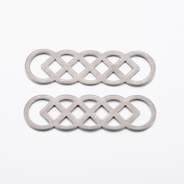 PandaHall 201 Stainless Steel Links connectors, Stainless Steel Color, 40x11.5x0.8mm, Hole: 3~8.5mm 201 Stainless Steel Others
PandaHall 201 Stainless Steel Links connectors, Stainless Steel Color, 40x11.5x0.8mm, Hole: 3~8.5mm 201 Stainless Steel Others