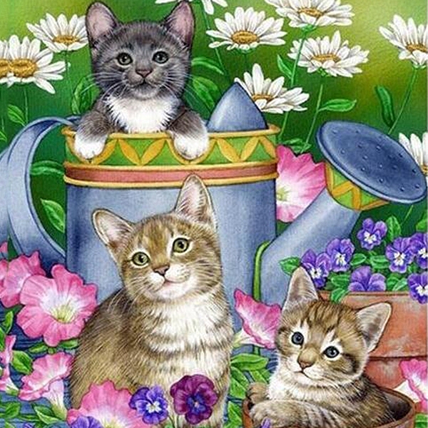 PandaHall DIY Rectangle Cat Theme Diamond Painting Kits, Including Canvas, Resin Rhinestones, Diamond Sticky Pen, Tray Plate and Glue Clay..., Multicolor
PandaHall DIY Rectangle Cat Theme Diamond Painting Kits, Including Canvas, Resin Rhinestones, Diamond Sticky Pen, Tray Plate and Glue Clay..., Multicolor