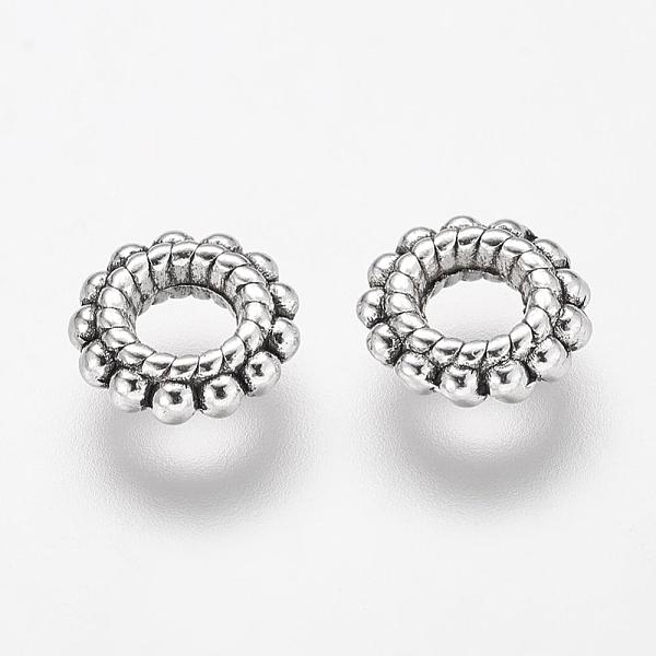 PandaHall Tibetan Style Alloy Beads, Cadmium Free & Lead Free, Donut, Antique Silver, 8x2mm, Hole: 3mm Alloy Donut
PandaHall Tibetan Style Alloy Beads, Cadmium Free & Lead Free, Donut, Antique Silver, 8x2mm, Hole: 3mm Alloy Donut