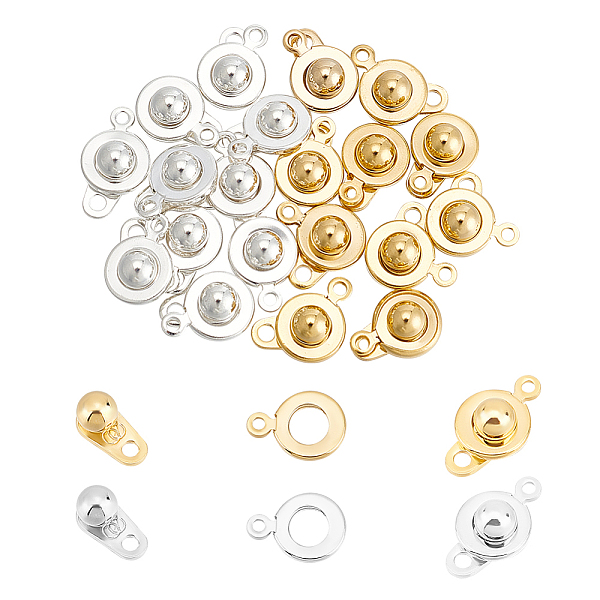 PandaHall Unicraftale 20Pcs 2 Colors 201 Stainless Steel Snap Clasps, Golden & Silver, 15x9x5mm, Hole: 1.5~1.8mm, 10pcs/color 201 Stainless...
PandaHall Unicraftale 20Pcs 2 Colors 201 Stainless Steel Snap Clasps, Golden & Silver, 15x9x5mm, Hole: 1.5~1.8mm, 10pcs/color 201 Stainless...
