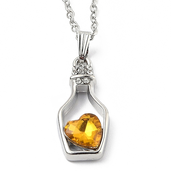 PandaHall Alloy Resin Pendant Necklaces, with Cable Chains, Bottle with Heart, Platinum, Gold, 16.73 inch(42.5cm) Resin Gold
PandaHall Alloy Resin Pendant Necklaces, with Cable Chains, Bottle with Heart, Platinum, Gold, 16.73 inch(42.5cm) Resin Gold
