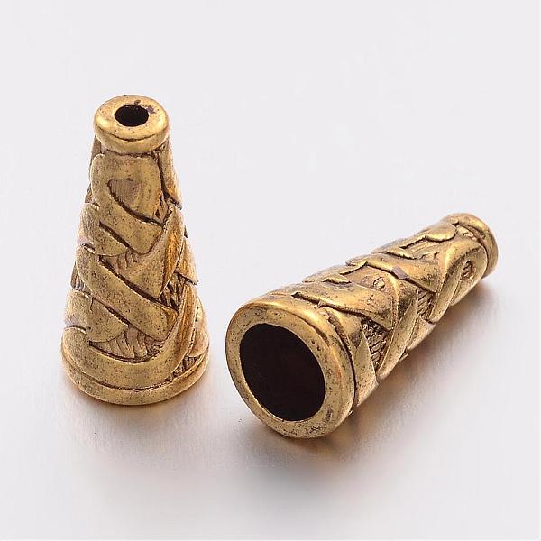 PandaHall Tibetan Style Alloy Bead Cone, Cadmium Free & Nickel Free & Lead Free, Antique Golden, 18x8x8mm, Hole: 1mm Alloy
PandaHall Tibetan Style Alloy Bead Cone, Cadmium Free & Nickel Free & Lead Free, Antique Golden, 18x8x8mm, Hole: 1mm Alloy