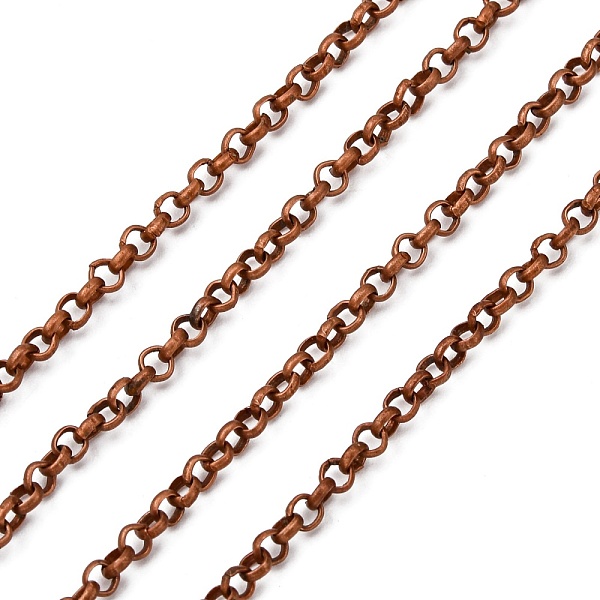 PandaHall Iron Rolo Chains, Belcher Chain, Unwelded, Lead Free and Nickel Free, Red Copper Color, with Spool, Size: Chain: about 2.5mm in...
PandaHall Iron Rolo Chains, Belcher Chain, Unwelded, Lead Free and Nickel Free, Red Copper Color, with Spool, Size: Chain: about 2.5mm in...