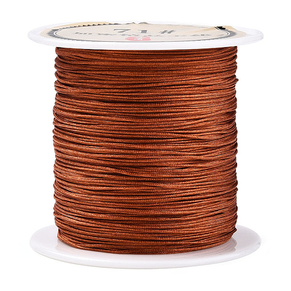 PandaHall Nylon Chinese Knot Cord, Nylon Jewelry Cord for Jewelry Making, Sienna, 0.4mm, about 28~30m/roll Nylon Brown
PandaHall Nylon Chinese Knot Cord, Nylon Jewelry Cord for Jewelry Making, Sienna, 0.4mm, about 28~30m/roll Nylon Brown